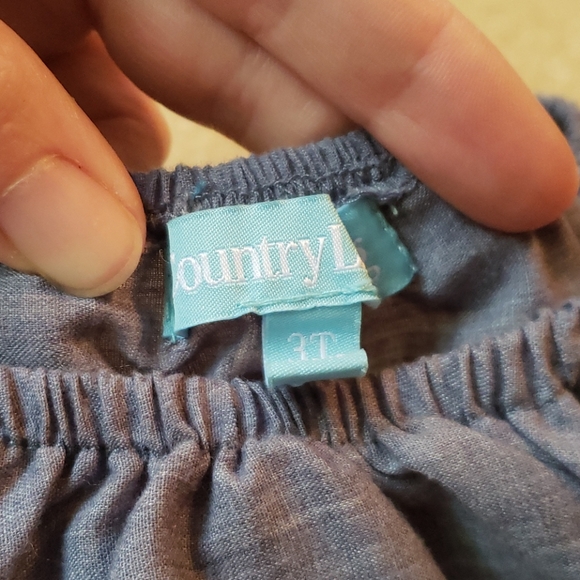 Chambray and embroidered blouse - Picture 3 of 5